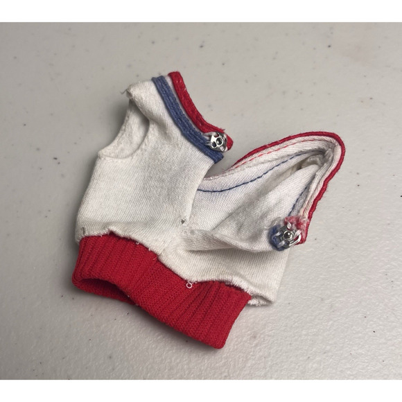Vintage Barbie Ken Jacket and Vest Tank Tops Lot of 2 Red White Blue 1970s FLAW - Picture 9 of 9